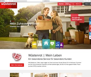 Screenshot der Wüstenrot-Website am 22.7.2015